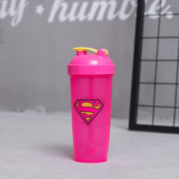 Спортивный шейкер "Superwoman" 600 мл - розовый