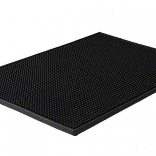 Силиконовый коврик для бара 45 х 30 см — чёрный (14)