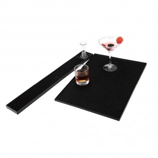 Силиконовый коврик для бара 45 х 30 см — чёрный (4)