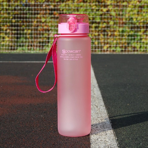 Спортивная бутылка "PAWCAN" 1000 мл - розовая
