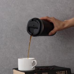 Термокружка Coffee 380 мл — черная (3)