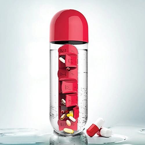 Бутылка-таблетница "Vitamin" - красная