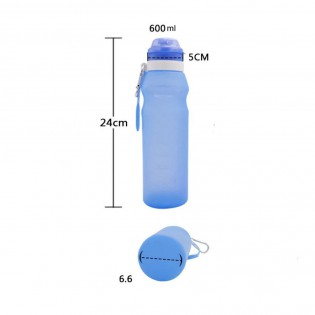 Силиконовая складная бутылка Portable 600 мл 8 13