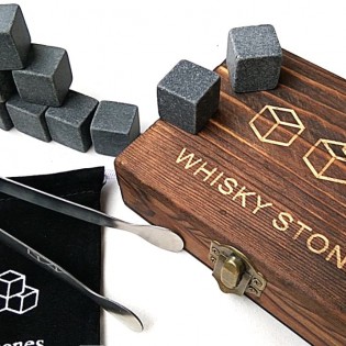 Камни для виски в деревянной коробке Whisky Stones 9 шт (4)