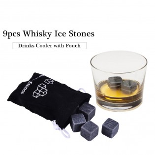 Камни для виски в деревянной коробке Whisky Stones 9 шт (6)
