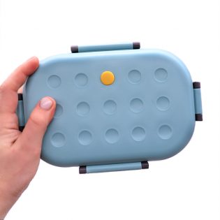 Ланч бокс Dots синій 1