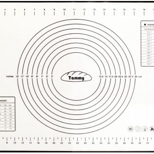 Силиконовый коврик для теста “Tammy” 60 х 40 см – черный7