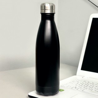 Термос стальной герметичный “Bottle” 500 мл – черный