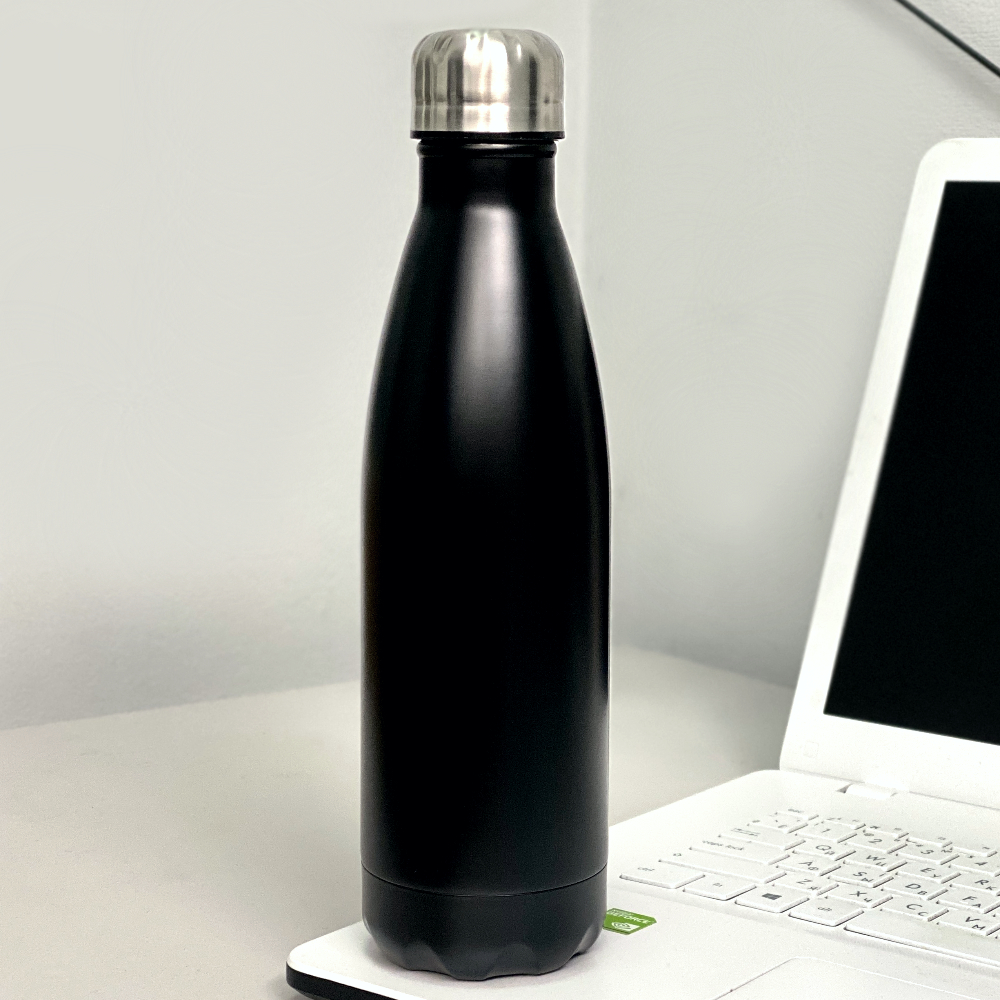 Термос стальной герметичный "Bottle" 500 мл - черный