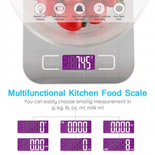 Электронные кухонные весы с аккамулятором кгунциймлфунтг (10)