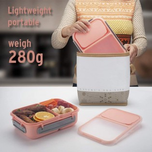 Ланч бокс «OldPAPA Bento» 1200 мл – розовый (9)