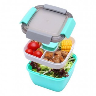 Ланч бокс - салатниця OldPAPA Bento 1200 мл - зелений