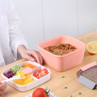 Ланч бокс – салатница OldPAPA Bento 1200 мл – розовый (23)