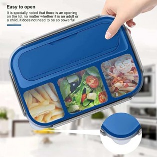 Ланч Бокс OldPAPA Bento 4 відділи синій (3)