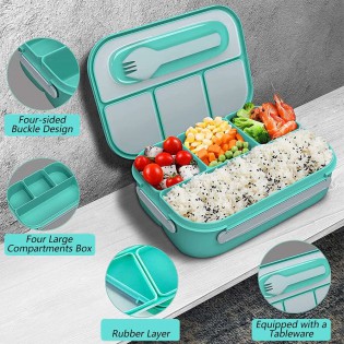Ланч Бокс OldPAPA Bento 4 відділи синій (3)