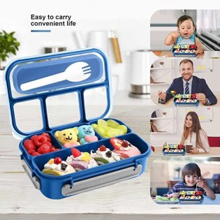 Ланч Бокс OldPAPA Bento 4 відділи синій (4)