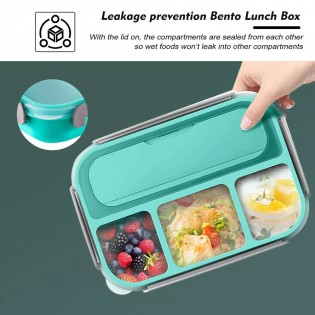 Ланч Бокс OldPAPA Bento 4 відділи синій (4)