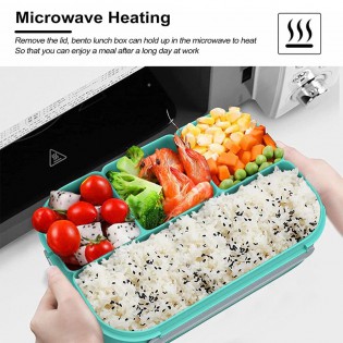 Ланч Бокс OldPAPA Bento 4 відділи синій (6)