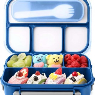 Ланч Бокс OldPAPA Bento 4 відділи синій (7)