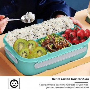 Ланч Бокс OldPAPA Bento 4 відділи синій (8)