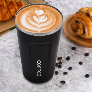 Термокружка Coffee 500 мл – черная (15)