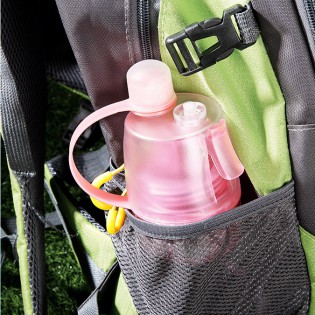 Спортивная бутылка спрей для воды с распылителем Energy 600 мл – розовая