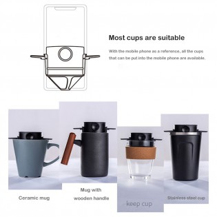 Пуровер для кофе складной многоразовый Coffee Maker (4)