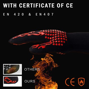 Термостойкие перчатки до 800 С˚ перчатки для барбекю Magic Gloves (7)