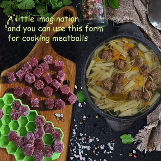 Форма для льда силиконовая с крышкой Kitchen Helper (9)