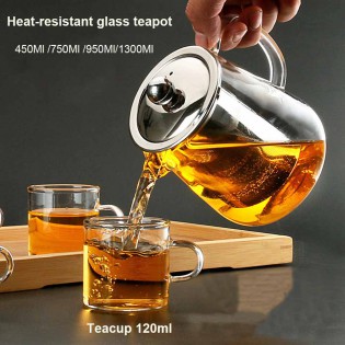 Заварник для чая стеклянный термостойкий 750 мл Magic Tea (8)