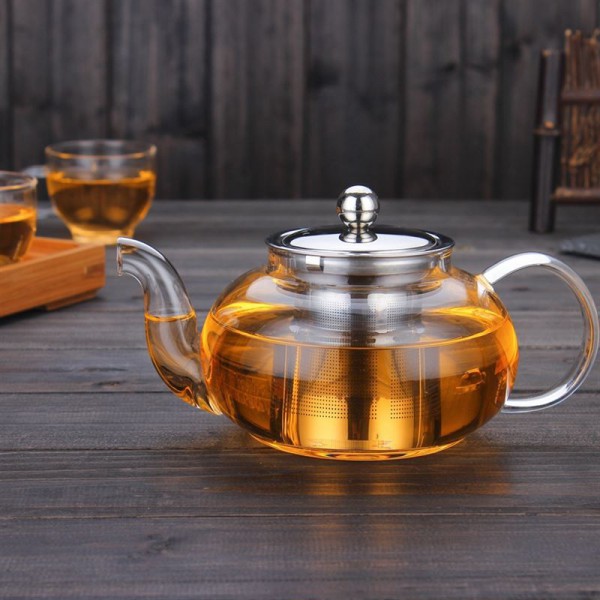 Заварник для чая стеклянный термостойкий 800 мл Magic Tea (8)