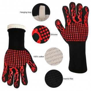 Термостойкие перчатки до 800 С˚ перчатки для барбекю Magic Gloves (4)