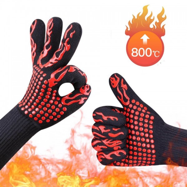 Термостойкие перчатки до 800 С˚ перчатки для барбекю Magic Gloves