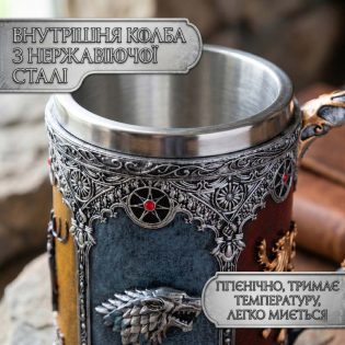 Кружка гра пристолів нержавіюча сталь Кружка гра пристолів нержавіюча сталь
