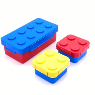 Ланчбокс детский на 3 секции Lego – сине/красный1