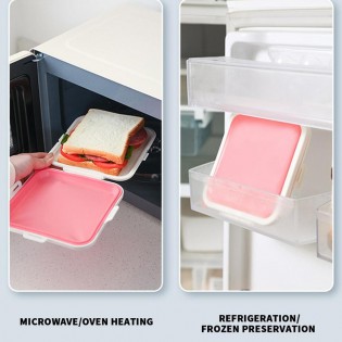 Ланч-бокс бутербродница седндвичница – розовый5