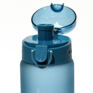 Спортивная бутылка для воды 780 мл с поилкой/защитой от открытия Hello Water – синяя(2)