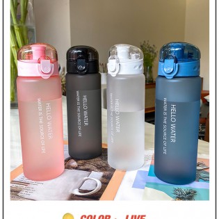 Спортивная бутылка для воды 780 мл с поилкой/защитой от открытия Hello Water – розовая4