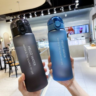 Спортивная бутылка для воды 780 мл с поилкой/защитой от открытия Hello Water – синяя (4)!!2211181557136-0-cib