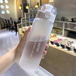 Спортивная бутылка для воды 780 мл с поилкой/защитой от открытия Hello Water – белая