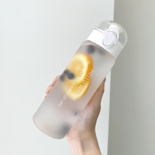Спортивная бутылка для воды 780 мл с поилкой/защитой от открытия Hello Water – белая4