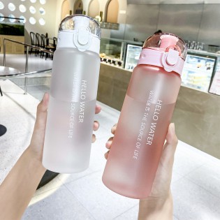 Спортивная бутылка для воды 780 мл с поилкой/защитой от открытия Hello Water – белая5