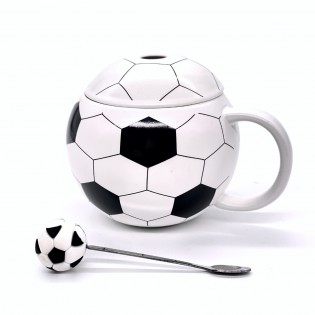 Чашка с ложкой “Футбольный мяч”  350 мл 4