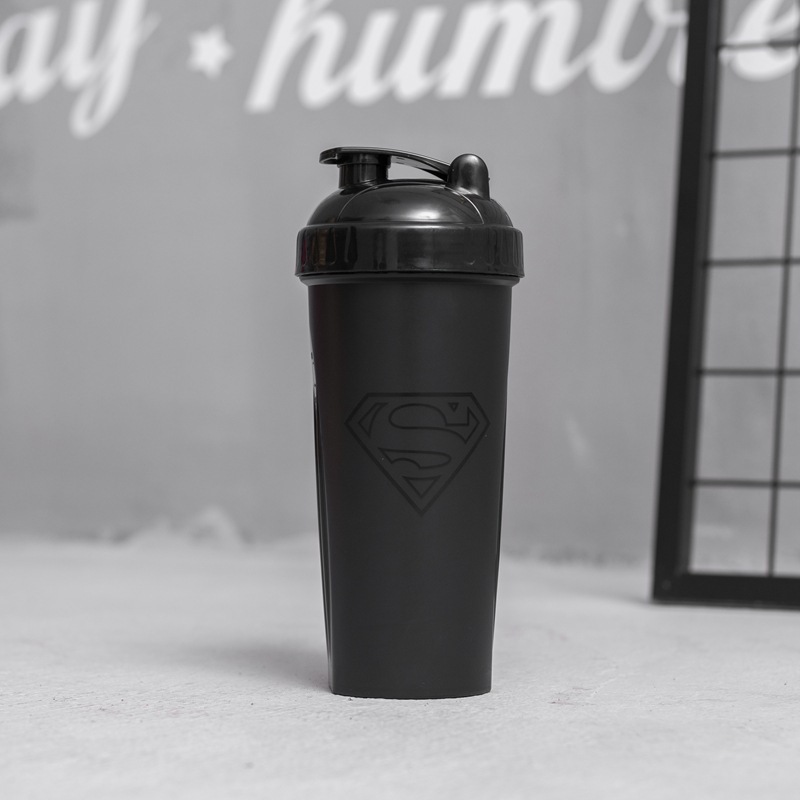 Шейкер для спортивного питания/протеина с стальной пружиной "Супермен" 600 мл - черный!!2335789554-0-cib
