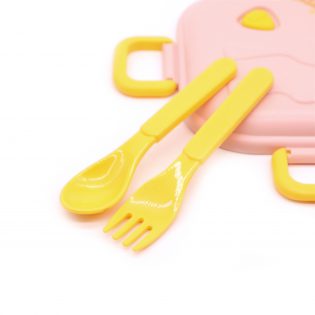 Ланч бокс дитячий на один рівень 850 мл Delicious рожевий 8