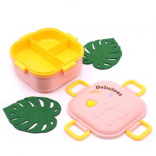 Ланч бокс дитячий на один рівень 850 мл Delicious рожевий 9