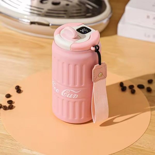 термокружка coffee cola pink