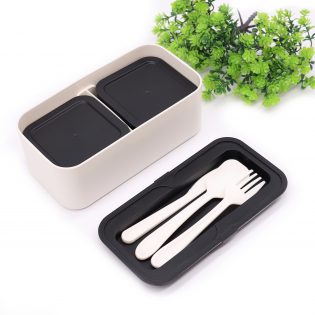 Ланч бокс lunch box 1450 мо чорний (8)