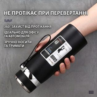 Термос 1л bottle sport чорний (5)